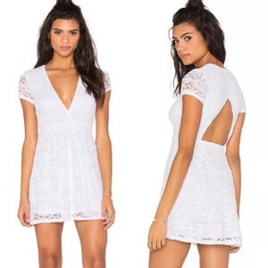 New Show Me Your Mumu White Lace Ibiza Dress XS